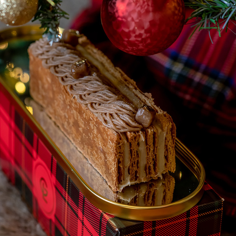 N- Bûche aux Marrons | Lily-gourmet
